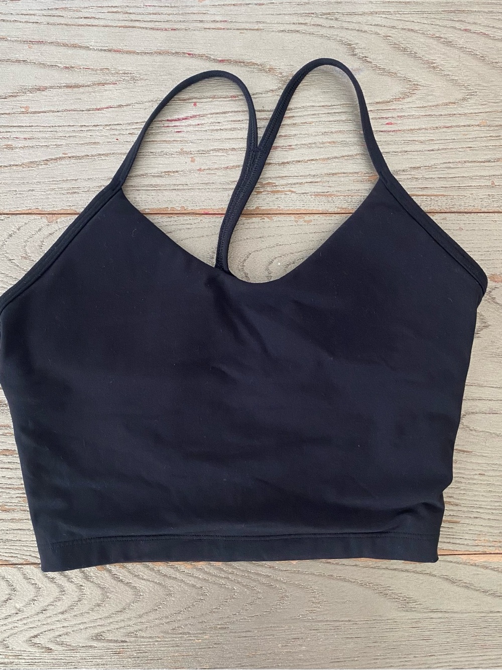 Gilly Hicks Black Simple Scoop Sports Bralette